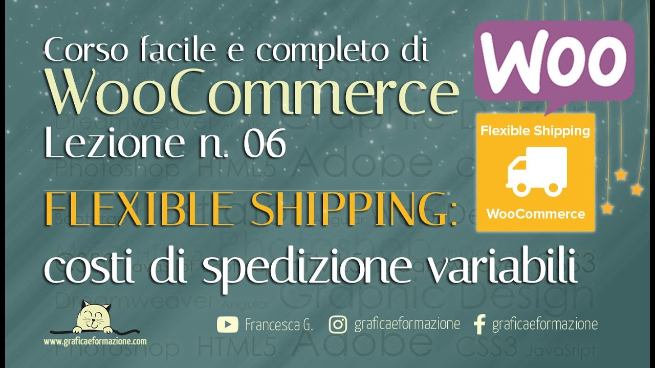 WOOCOMMERCE CORSO COMPLETO: costi di spedizione variabili.