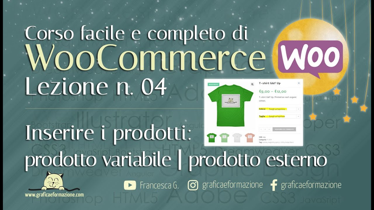 WOOCOMMERCE CORSO COMPLETO inserire i prodotti