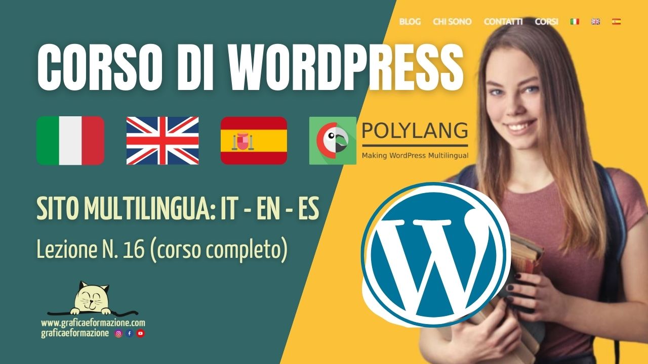 Tutorial ita WordPress sito MULTILINGUA con Polylang