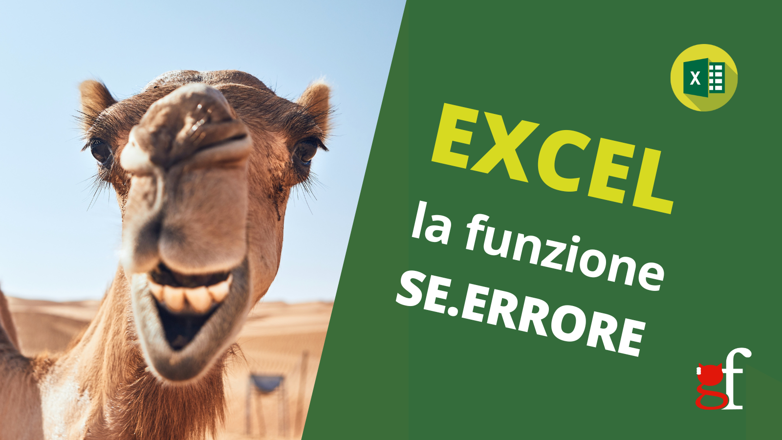 la funzione se.errore di Excel