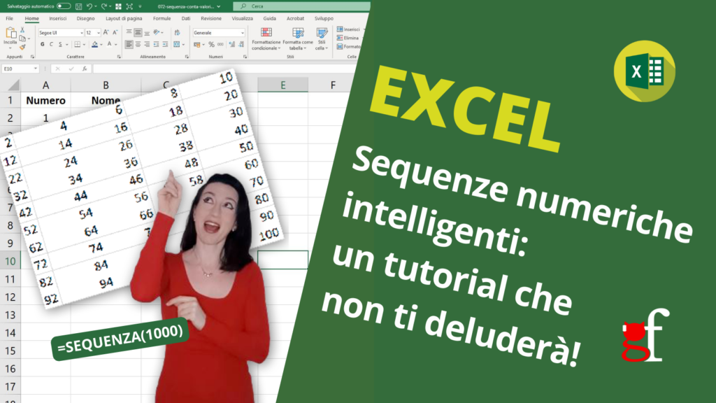 Sequenze numeriche intelligenti con Excel