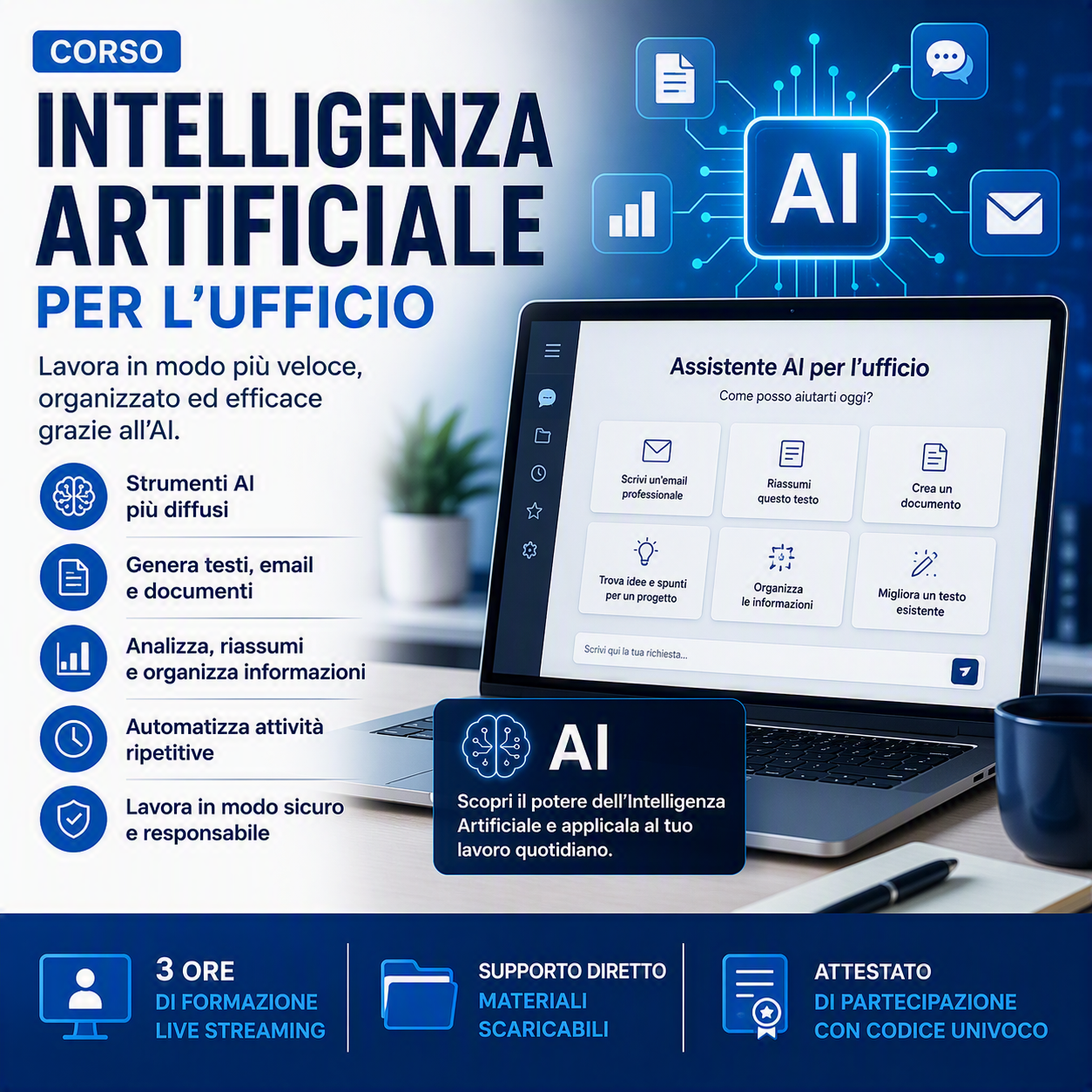 Corso Intelligenza Artificiale per l'Ufficio