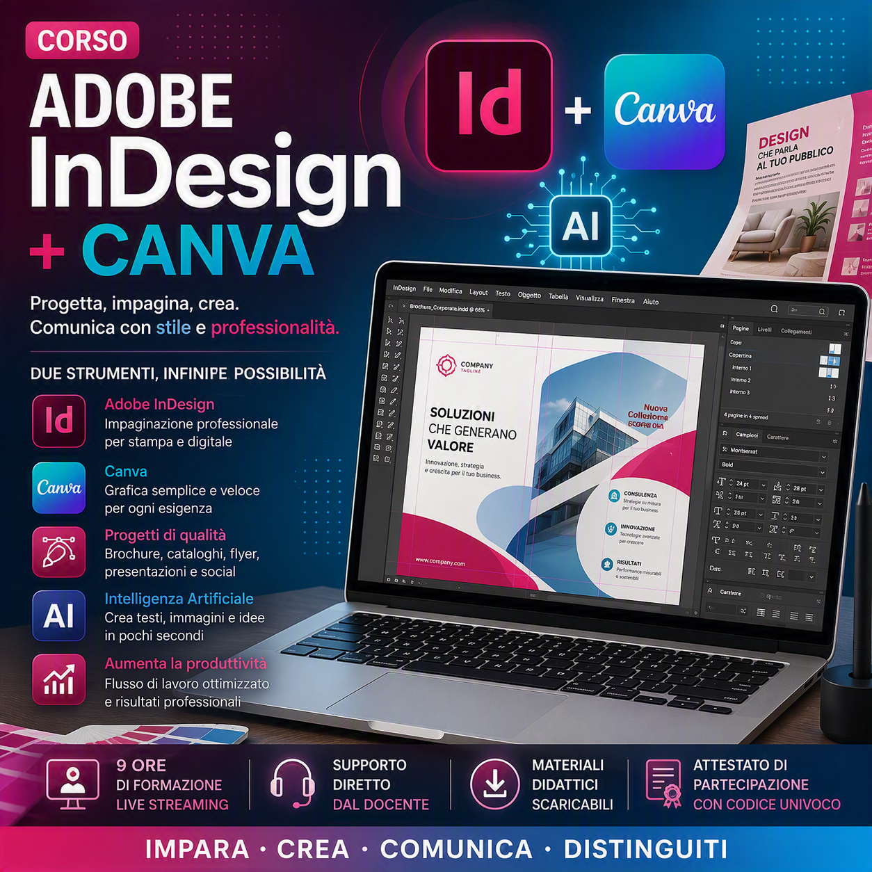 Corso Adobe InDesign + Canva