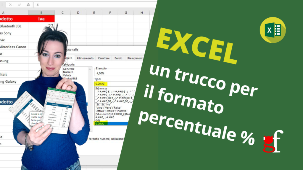 Excel: un trucco per il formato percentuale